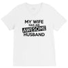 awesome husband V-Neck Tee