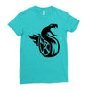 fangs dragon Ladies Fitted T-Shirt