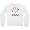 l homme parfait est motard Crewneck Sweatshirt
