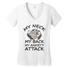 anxiety attack Women's V-Neck T-Shirt