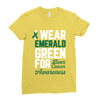 i wear emerald green for liver cancer awareness Ladies Fitted T-Shirt