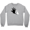 rabbit hand shadow Crewneck Sweatshirt