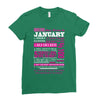 quens are born in january Ladies Fitted T-Shirt