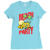 beach party Ladies Fitted T-Shirt