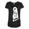 eat drink and be scary Maternity Scoop Neck T-shirt