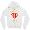 captain dad hero Zipper Hoodie