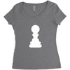 Chess King and Pawn Women's Triblend Scoop T-shirt
