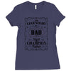 The Legendary Dad World Champion Father Ladies Fitted T-Shirt