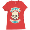 let's cook Ladies Fitted T-Shirt