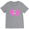 i wear pink for my mom V-Neck Tee