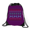 christmas ugly Drawstring Bags