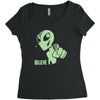 alien believe space sci fi ufo nerd Women's Triblend Scoop T-shirt