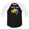 Vote Yes Australia 3/4 Sleeve Shirt