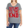 outlaws to the end 2 Ladies Curvy T-Shirt