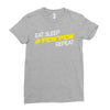 eat, sleep, pewpew, repeat Ladies Fitted T-Shirt