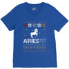 santa aries xhristmas ugly t shirts V-Neck Tee