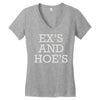 ex's and hoe's Women's V-Neck T-Shirt