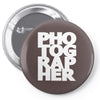 photographer Pin-back button