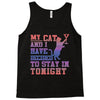 my cat and i stay in tonight Tank Top