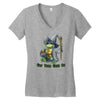 get your geek on! Women's V-Neck T-Shirt