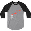 banksy headshot butterfly 3/4 Sleeve Shirt
