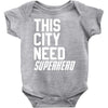 this city need superhero Baby Bodysuit