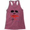 visage joker yeux ferm&eacute;s Racerback Tank
