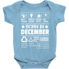 Born In December Baby Onesie