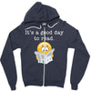 it's a good day to read Zipper Hoodie