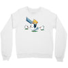 mighty hero atop a chicken Crewneck Sweatshirt