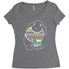 bunny rabbit in Women's Triblend Scoop T-shirt