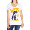 wat skateboard Ladies Curvy T-Shirt