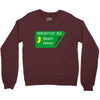 gps logo free exit 63 beach haven Crewneck Sweatshirt