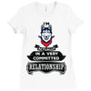 I Am Siberian Husky Actually In A Very Commited Relationship Ladies Fitted T-Shirt