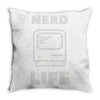 nerd life is the best life Throw Pillow