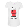 Sleep Big Fan Maternity Scoop Neck T-shirt