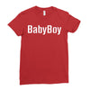 baby boy w Ladies Fitted T-Shirt