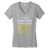 drink beer 3 days a week Women's V-Neck T-Shirt
