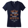 pop pop the man the myth best pop pop ever Women's V-Neck T-Shirt