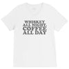 whiskey all night coffee all day V-Neck Tee