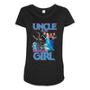 uncle of the birthday girl Maternity Scoop Neck T-shirt