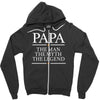 papa man myth legend Zipper Hoodie