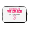 On Wednesdays We Smash The Patriarchy Laptop sleeve