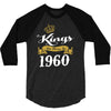 kings are born in 1960 3/4 Sleeve Shirt
