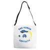 end human captivity Adjustable Strap Totes