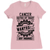 Cancer Hated By Many Wanted By Plenty Ladies Fitted T-Shirt
