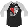 half of my heart is in heaven with my angel 3/4 Sleeve Shirt