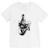 biker girl V-Neck Tee