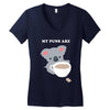 My Puns Are Women's V-Neck T-Shirt