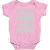 save the chubby unicorns (2) Baby Onesie
